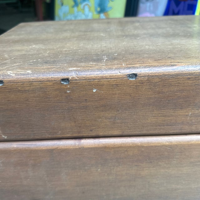 1970s 1970s Small Wooden Rustic Style Storage Trunk For Sale - Image 5 of 8