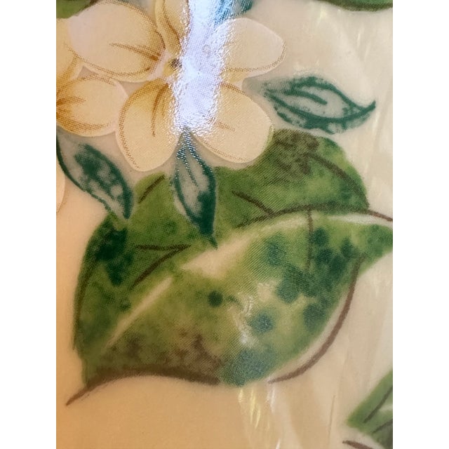 Lenox "Blue Hydrangeas" Collection Ceramic 10.5" Tall Ivory Vase Embossed Hand Painted Floral Design For Sale In New York - Image 6 of 15