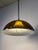 Metal Hanging Lamp in Brown White Acrylic from Elio Martinelli For Sale - Image 7 of 11