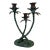 1970s Vintage Coastal Chic Cast Iron 3-Arm Palm Tree Candelabra. For Sale