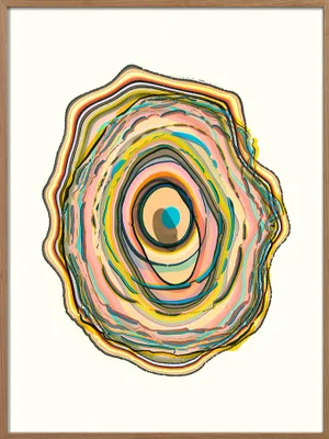 Pernille Snedker, Double Woodrings #01, Giclée Print