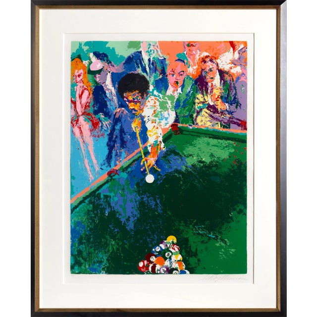 American LeRoy Neiman, Black Break, Screenprint For Sale - Image 3 of 3