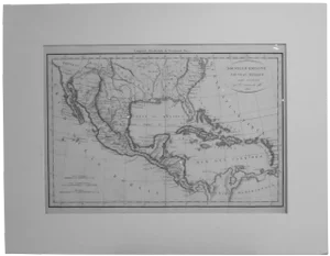 South America, Caribbean & Mexico Original Map by Vaugondy 1812