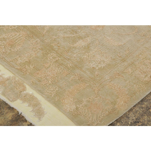 Early 19th Century Oversized Antique Persian Tabriz Rug, Ethereal Medallion in Beige - Rug & Kilim For Sale - Image 5 of 7