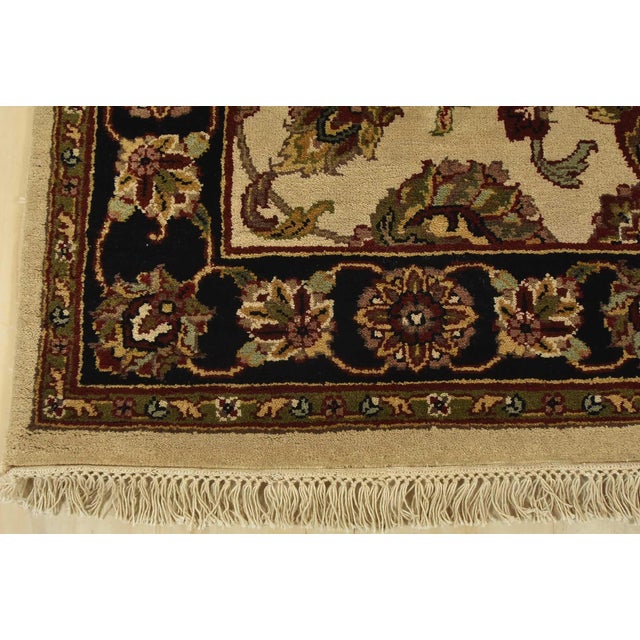 Agra Runner 4’1” X 11’10” Beige Wool Traditional Hand-Knotted Oriental Rug For Sale - Image 10 of 13