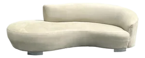 Vintage Modern Cloud Sofa in Soft Sage | Vladimir Kagan for Wieman Style