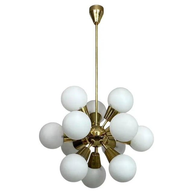 Mid-Century Modern Sputnik Pendant by Lustry Kamencký Šenov, 1960s For Sale - Image 9 of 9
