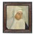 Vintage Oil Painting of Nun in Habit Peering to the Side For Sale
