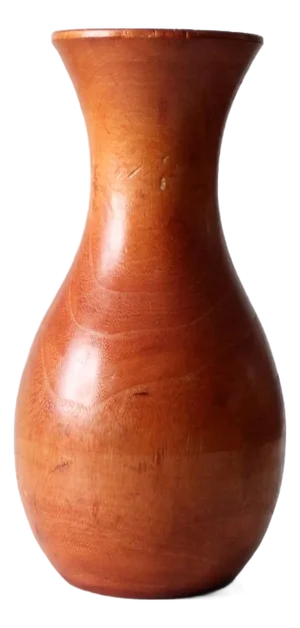 Vintage Turned Wood Vase