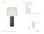 Chapman & Myers by Visual Comfort Signature Mullin 31" Table Lamp in Dusted Cocoa with Linen Shade Designer: Chapman &...