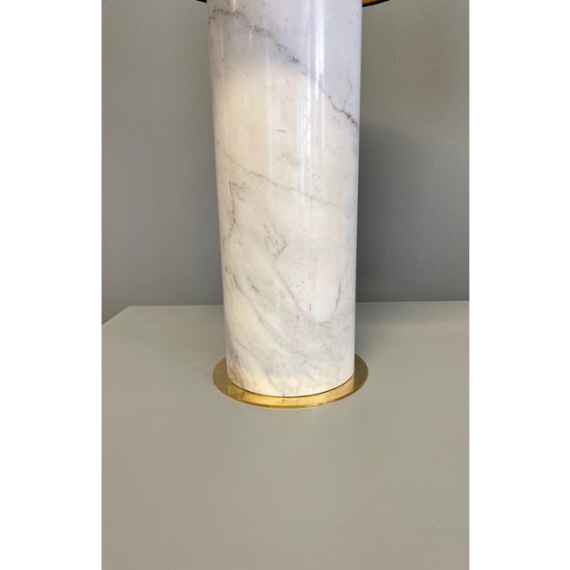 Pair of Monumental Marble Lamps 1960c European Plug (up to 250V).The wiring of this item may be original and might need...