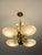 Art Deco Brass and Glass Chandelier, 1930s For Sale - Image 9 of 16
