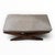 2010s Upholstered Custom Teak X-Form Bench For Sale - Image 5 of 5