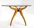 Sculptural Mid-Century Modern Glass-Top Dining Table with Curved Wood Base For Sale In Oklahoma City - Image 6 of 18