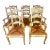 Set of Eight French Country Ladder Back Dining W/ Rush Seats For Sale