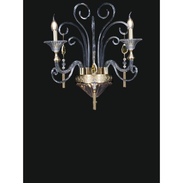 Contemporary Collection Dubai Wall Lamp in Metal and Crystal by Jago For Sale - Image 3 of 8