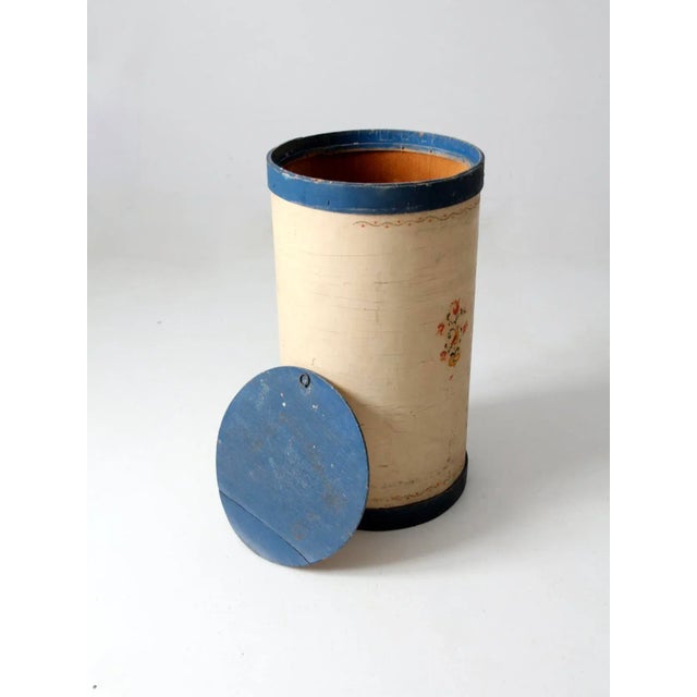 Antique Tall Wooden Pantry Box For Sale - Image 11 of 13