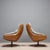 Vintage Leather and Fabric Armchairs, 1970s, Set of 2 For Sale - Image 3 of 11