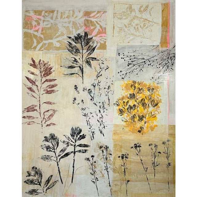Winter Garden Collage - Unframed For Sale