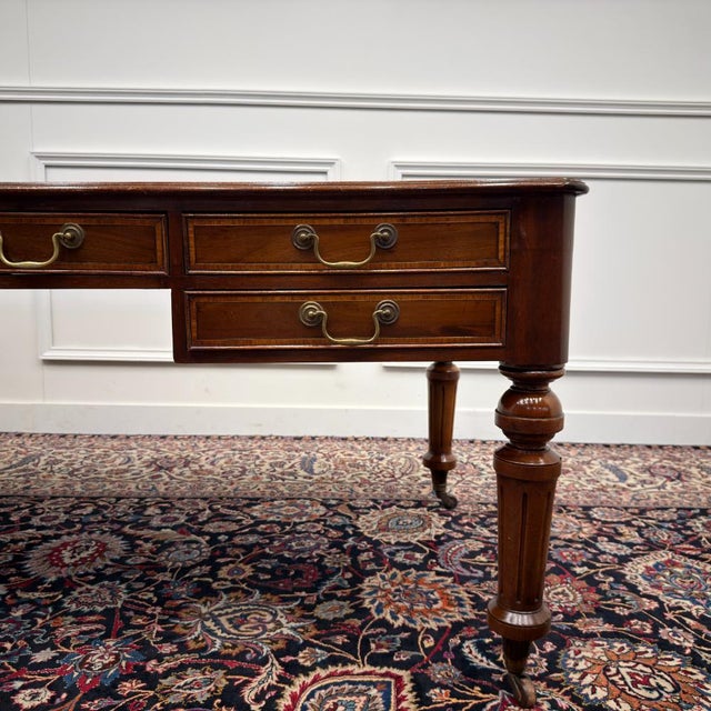 Antique Classic English Writing Desk For Sale - Image 12 of 18