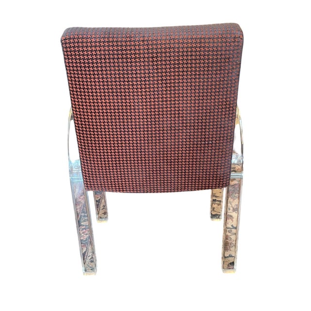 1970s Set of Ten Attributed Charles Hollis Jones Lucite Dining Chairs, Usa, Circa 1970's For Sale - Image 5 of 9