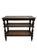Vintage Baker Milling Road British Colonial Style Three-Tier Stand With Cane Shelves For Sale In Charlotte - Image 6 of 12