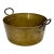 Very Large Mid 1800s Antique Heavy Brass & Hand Wrought Iron Hearth or Stove Top Cooking Pot 18 Inches Long! For Sale