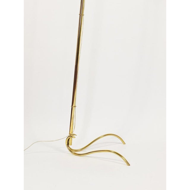 Rupert Nikoll Vintage Adjustable Dornstab Brass Floor Lamp by Rupert Nikoll, 1950s For Sale - Image 4 of 18