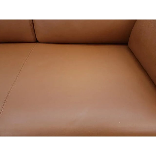 Set of Leather Sofa in Cognac Colors For Sale - Image 9 of 13