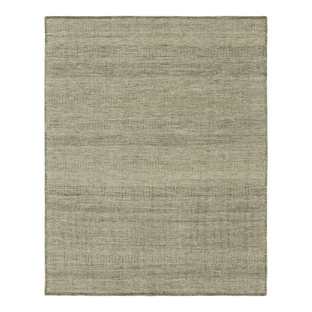Rug & Kilim’s Contemporary Textural Rug in Tones of Green - 6x8 For Sale