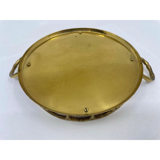 Vintage Small Faux Bamboo Brass Tray/ Catchall For Sale In New York - Image 6 of 10