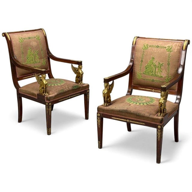 French Empire Revival, Center Table, Bronze, Mahogany, Marble, France, 19th C. For Sale - Image 14 of 15