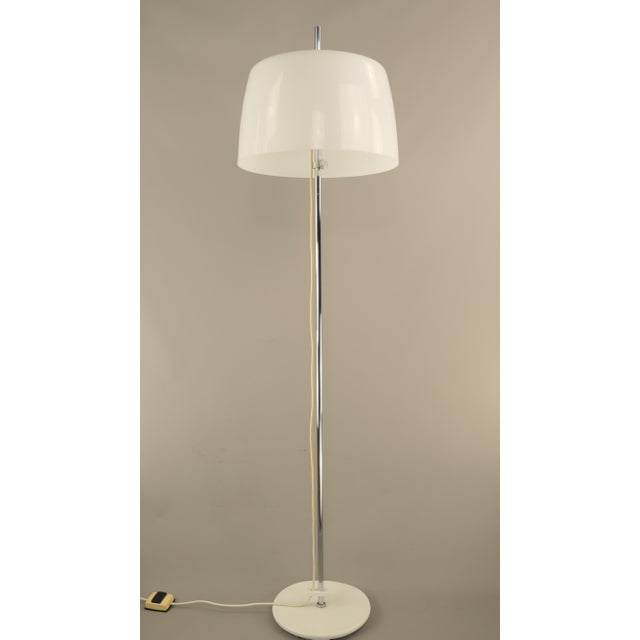 1970s Adjustable Chrome-Plated Floor Lamp, Italy, 1970s For Sale - Image 5 of 14