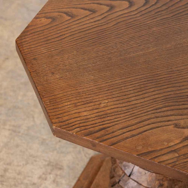 1940s French Twisted Wood Gueridon Table For Sale - Image 10 of 11