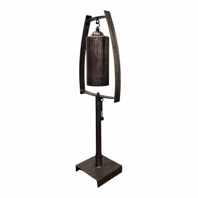 Metal Ernst Gruler for Studio a Home by Global Views “Spring Top” Sound Sculpture in Natural Iron For Sale - Image 7 of 12