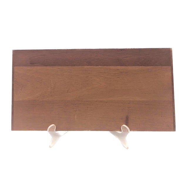 1960s 1960s Danish Teak Wood Partitioned Desk or Vanity Organizer / Vide Poche For Sale - Image 5 of 10