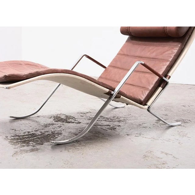 Textile Grasshopper Lounge Chair by Preben Fabricius & Jorgen Kastholm for Kill Germany, 1967 For Sale - Image 7 of 11