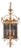 Classical Lantern Brass Glass Gold Pendant Lighting Lanterne For Sale