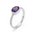 This elegant ring showcases a stunning Amethyst gemstone, admired for its rich violet hue and captivating brilliance....