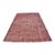 Vintage Distressed Turkish Oushak Rug in Crimson Red For Sale
