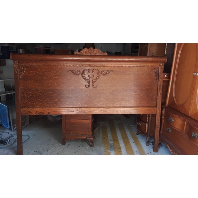 Lexington Victorian Sampler King Roll Top Headboard Chairish