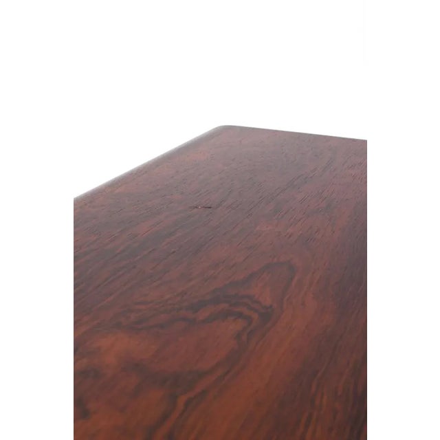 Brown Swedish Rosewood Side Table by Rimbert Sandholdt for Glas & Trä Hovmantorp For Sale - Image 8 of 10