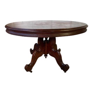 19th Century Antique Victorian Style Walnut Coffee Table. For Sale