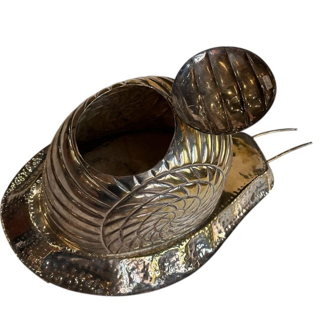 1990s Silver Plate Snail Tureen For Sale - Image 4 of 7