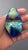 Contemporary Dichroic Glass Eye Studio Paperweight – Blue Aqua Gold Sculpture Signed 1999 For Sale - Image 3 of 8