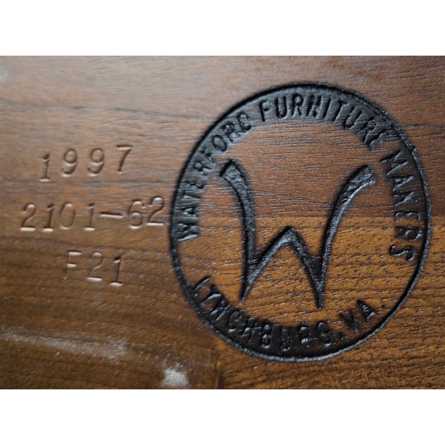 Solid Wood Waterford Furniture Makers 3 Drawer Nightstand – 1997 For Sale - Image 11 of 12