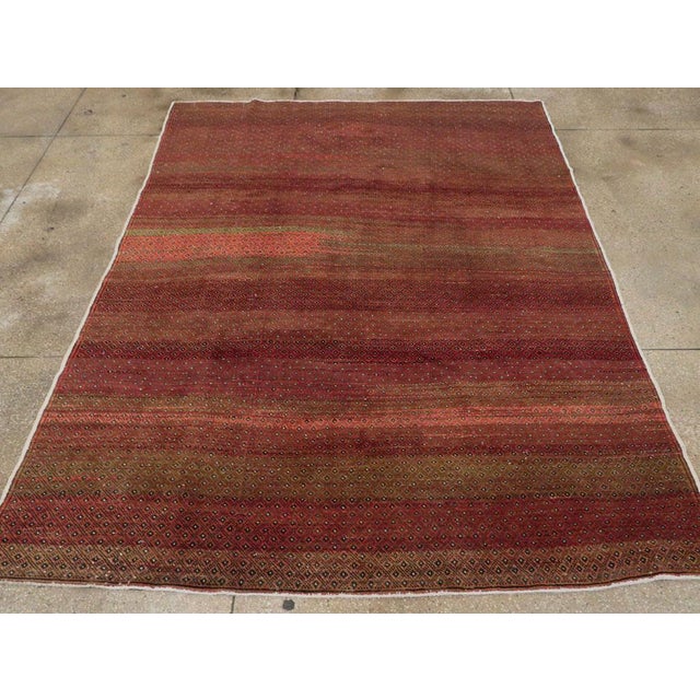 Mid 20th Century Galerie Shabab Collection Mid-20th Century Handmade Turkish Anatolian Small Room Size Carpet For Sale - Image 5 of 10