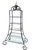 Vintage French Iron Pagoda Glass Shelf Graduated Étagère - Maison Jansen Style For Sale - Image 10 of 11