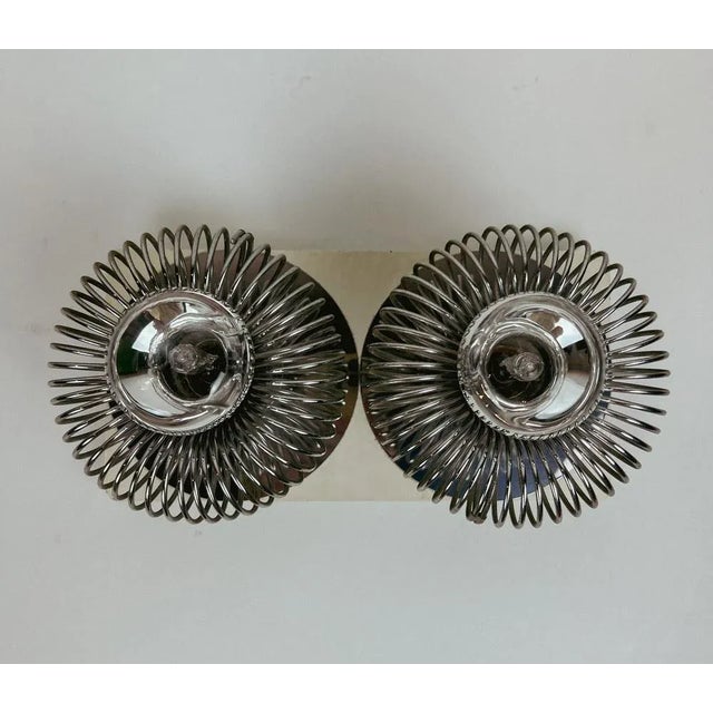 Wall Spring Lamps by Philippe Rogier for Gallery Oxar, 1970s, Set of 2 For Sale - Image 11 of 11