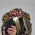 Antique Barbola Vanity Dresser Mirror With Flowers For Sale - Image 4 of 8